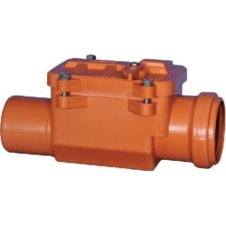 125'lik Atık Su Çekvalf Kilitlenebilir Pvc ÇekValf Rögar Klapesi - Karamsu