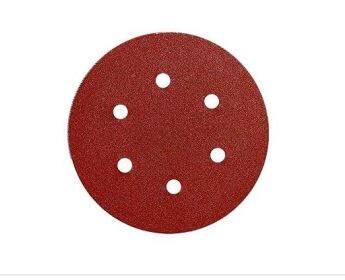 150 mm Cırtlı Disk Zımpara 6 Delikli NK Aluminyum Oksit 40 Kum 10 Adet - 1