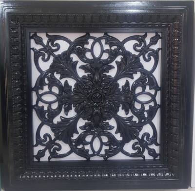 Asma Tavan Dekoratif Pvc Panel Avangarde Siyah 60x60 20 Adet - 1