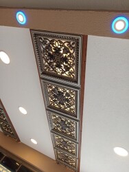 Asma Tavan Dekoratif Pvc Panel Avangarde Siyah 60x60 20 Adet - 3