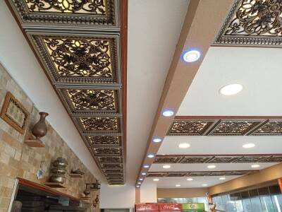 Asma Tavan Dekoratif Pvc Panel Avangarde Siyah 60x60 20 Adet - 4