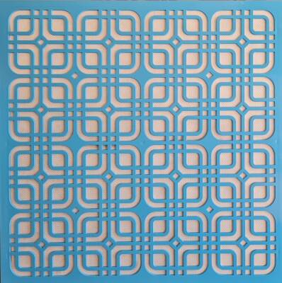 Asma Tavan Dekoratif Pvc Panel Moderna Mavi 60x60 20 Adet - 1