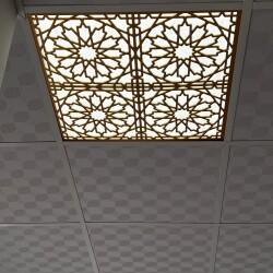 Asma Tavan Dekoratif Pvc Panel Selçuk Altın 60x60 20 Adet - 3