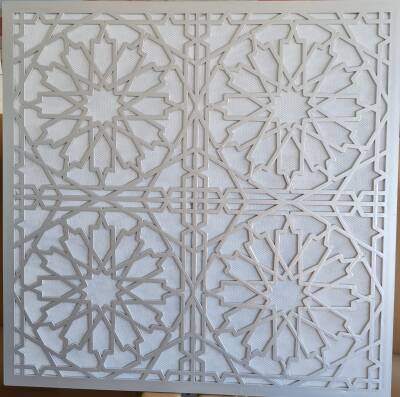 Asma Tavan Dekoratif Pvc Panel Selçuk Gümüş 60x60 15 Adet - 1