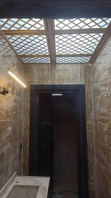 Asma Tavan Dekoratif Pvc Panel Selçuk Gümüş 60x60 15 Adet - 2