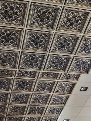 Asma Tavan Dekoratif Pvc Panel Avangarde Varak 60x60 20 Adet - 4