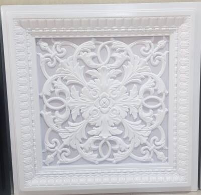 Asma Tavan Dekoratif Pvc Panel Avangarde Beyaz 60x60 20 Adet - 1