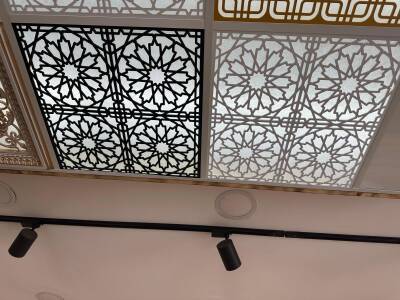 Asma Tavan Dekoratif Pvc Panel Moderna Beyaz 60x60 20 Adet - 3