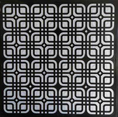 Asma Tavan Dekoratif Pvc Panel Moderna Siyah 60x60 20 Adet - 1