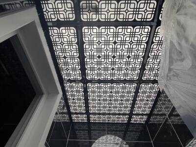 Asma Tavan Dekoratif Pvc Panel Moderna Siyah 60x60 20 Adet - 2