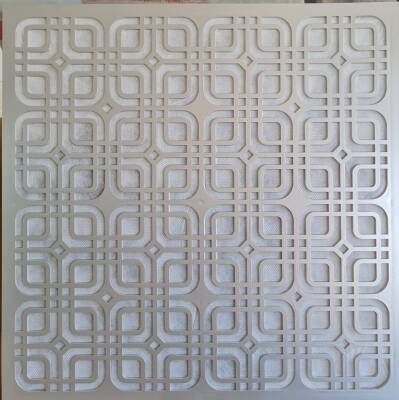Asma Tavan Pvc Panel Gümüş 60x60 20 Adet - 1