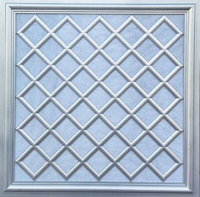 Asma Tavan Dekoratif Pvc Panel Sakarya Gümüş 60x60 20 Adet - 1