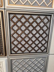 Asma Tavan Dekoratif Pvc Panel Sakarya Gümüş 60x60 20 Adet - 1