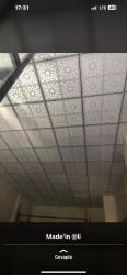 Asma Tavan Pvc Panel Oval Daire 60x60 28 Adet - 2