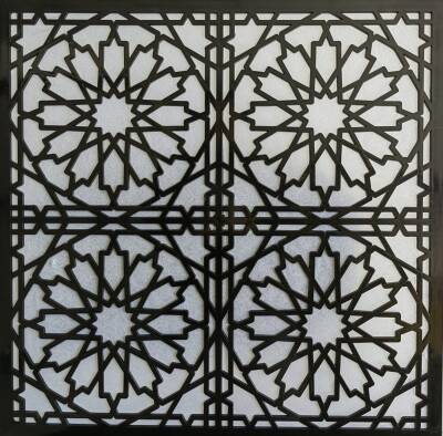 Asma Tavan Dekoratif Pvc Panel Selçuk Siyah 60x60 20 Adet - 1