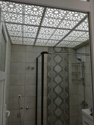 Asma Tavan Dekoratif Pvc Panel Selçuk Siyah 60x60 20 Adet - 4