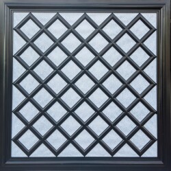Asma Tavan Dekoratif Pvc Panel Sakarya Siyah 60x60 20 Adet - 1