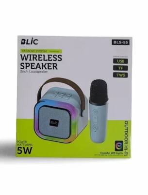 Blic Bls-55 Karaoke Mikrofonlu Bluetooth Hoparlör - 1