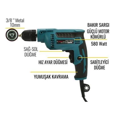 Bosch Plus EEA183 Darbesiz Matkap 580w - 2
