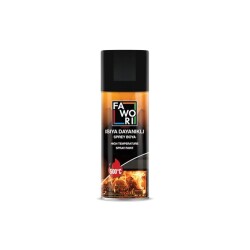 Fawori 400 Ml Isıya Dayanıklı Sprey Boya Siyah - 1