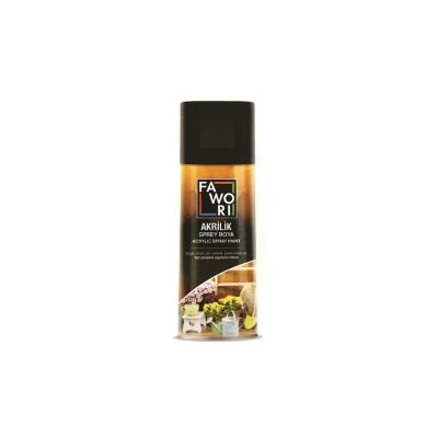 Fawori Akrilik Sprey Boya 400 Ml Parlak Siyah - 1