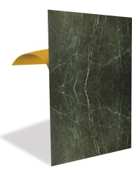 Kendinden Yapışkanlı Siyah Mermer Desenli Pvc Panel 122X244 cm - 1