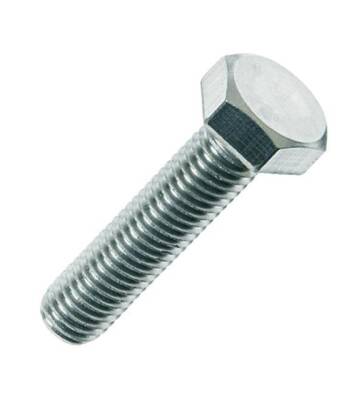 M10*25 Galvanizli Metrik Çelik Civata 8.8 Dın 933 - 1