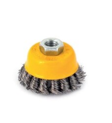 Paslanmaz Burgulu Çanak Fırça 65 mm - 1