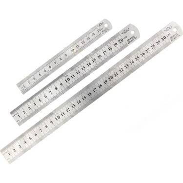 Paslanmaz Çelik Cetvel 30 Cm - 1