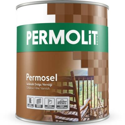 Permolit Permosel Selülozik Dolgu Verniği 12 Kg - 1